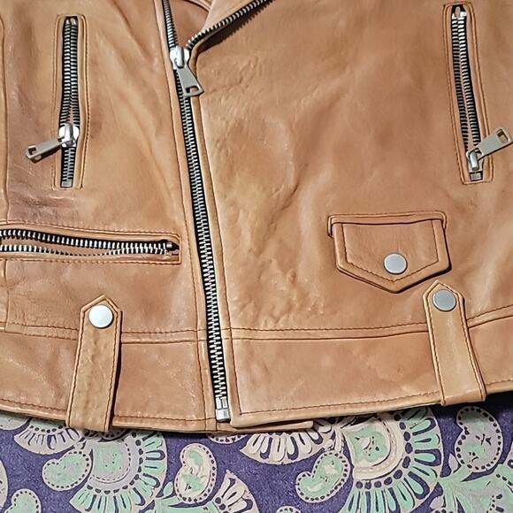 COPY - 7FAM Leather Moto Jacket! - Picture 11 of 14